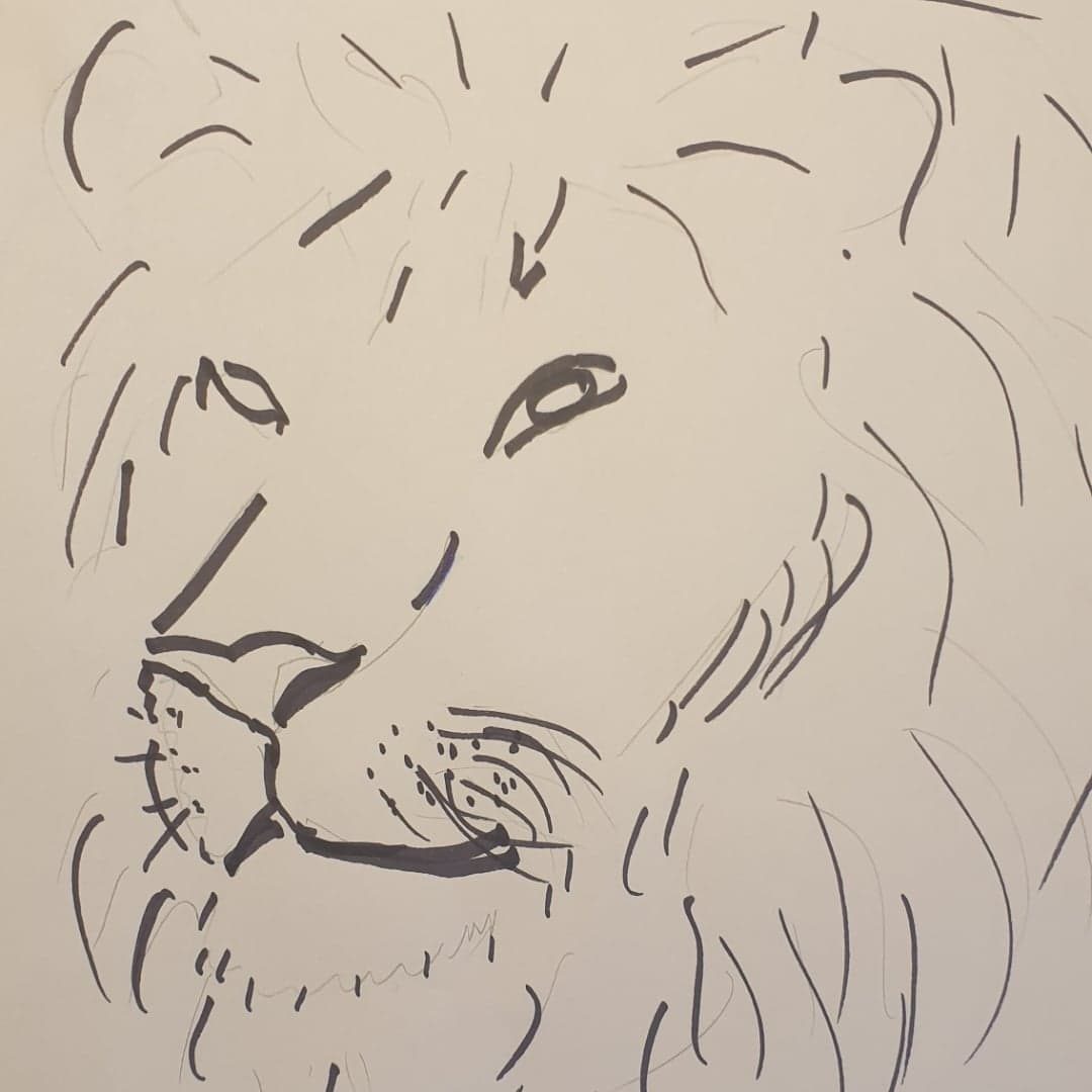 Løvehodetegning